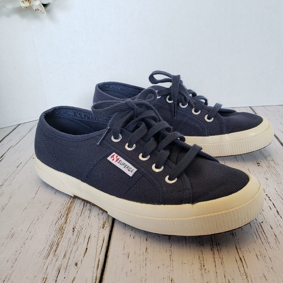 Superga Shoes - Superga CLASSIC NAVY COTU Sneakers Size 7.5